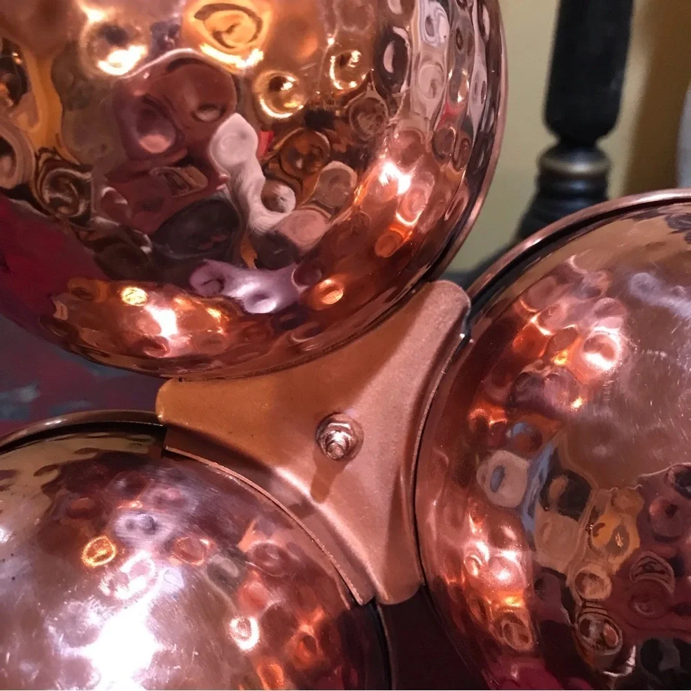 ▪️Hammered Copper & Silver Serving Piece